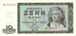 Alemania Democrática GDR-P-23, 10 Mark, 1964, UNC
