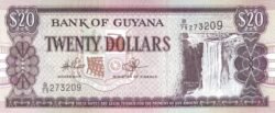 Guyana GUY-P-30e.1, 20 $, ND-1996/18, Printer: De la Rue, London, UNC