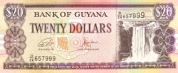 Guyana GUY-P-30h, 20 $, ND-1996/18, Printer: De la Rue, London, UNC