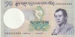 Bhután BHT-P-29bZ, 10 Ngultrum, 2013, Serie Sustitución Z, UNC