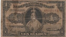 Indias Holandesas NTI-P-100a(1), 1 Gulden, 1919, Nº AP44163, Look Scand, Fine