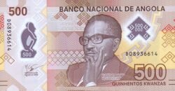Angola ANG-P-W161(25), 500 Kwanzas, Agosto-2025, Antonio Agostinho, UNC