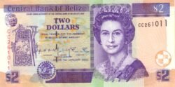 Belice BLC-P-60b, 2 $, 2002, UNC