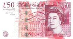 Inglaterra GBT-P-393a, 50 Pounds, 2010, sig: C. Salmon, UNC