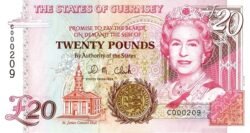 Guernsey GSY-P-58b, 20 Pounds, 1996, UNC