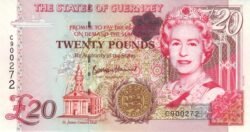 Guernsey GSY-P-58c, 20 Pounds, 1996, UNC