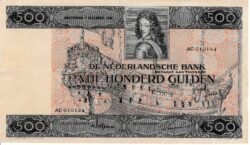 Holanda- NET-P-52, 500 Gulden, 3-Diciembre-1930, Nº.- AC010124, Look Scand, XF+