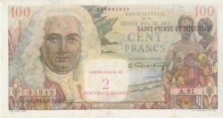 Saint Pierre & Miquelón SPM-P-32, 2 Nuevos  Fcos., ND-1961, Nº 200095949, Look Scand,