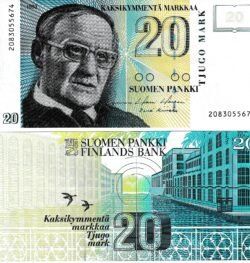 Finlandia FIN-P-122(1), 20 Markkaa, 1993, UNC