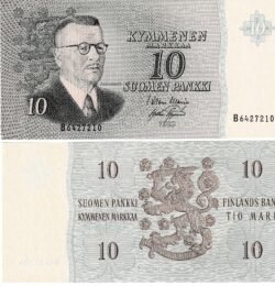 Finlandia FIN-P-100a(1), 10 Markkaa, 1963, UNC
