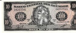Ecuador ECU-P-121Aa(88-1), 20 Sucres, 22-Noviembre-1988, Serie LQ, UNC