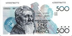 Belgica BEL-P-14,3a(4), 500 Fcos, ND, Nº 42303786772, Look Scand, UNC