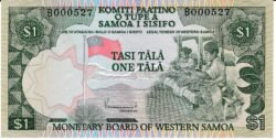 Samoa SAM-P-19a, 1 Tala, ND-1980, UNC