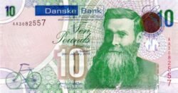 Irlanda del Norte NIR-P-212a, 10 Pounds,Danske Bank,  J.B.Dunlop 1840-1921,