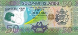 Islas Solomon SLM-P-W40, 50$, Golden Jubilee of Central Bank of Solomon islands (1976-2026), Híbrido, UNC