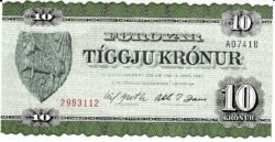 Faeroe FAE-P-18a, 10 Krónur, UNC