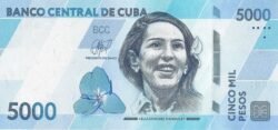 Cuba CUB-P-W146, 5.000 Pesos, 2026, Celia Sánchez Manduley, UNC