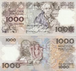 Portugal PTG-P-181i(3), 1.000 Escudos, 6-Febrero-1992, Teófilo Brago, UNC