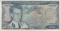 Congo Belga BCN-P-35, 1.000 Fcos., 1-Setp.-1959, Nº C086486, Look Scand, VF+