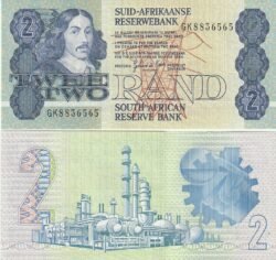 Sudafrica DSF-P-118d, 2 Rand, ND-1978/80, UNC