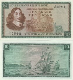 Sudafrica DSF-P-113c, 10 Rand, ND-1966/76, UNC