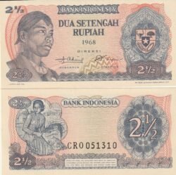 Indonesia IDN-P-103, 2,50 Rupiah, 1968, UNC