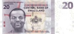 Swazilandia SWA-P-37c, 20 Emalangeni, 6-9-2017, UNC
