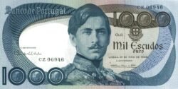 Portugal PTG-P-175, 1.000 Escudos, Varias firmas, XF+
