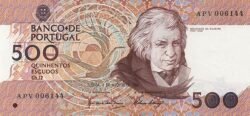 Portugal PTG-P-180b(2),500 Escudos, 4-Noviembre-1983, Mouzinho de Silveira, UNC
