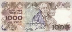 Portugal PTG-P-181e(8), 1.000 Escudos, 2-Agosto-1983, Teófilo Brago, UNC