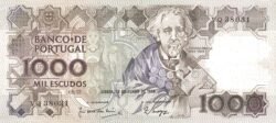 Portugal PTG-P-181b(3), 1.000 Escudos, 12-Junio-1986, Teófilo Brago, UNC