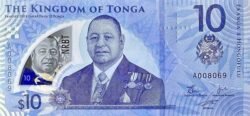 Tonga TNG-P-W52, 10 Pa'anga, ND-2023, Polímero, UNC