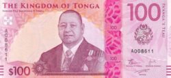 Tonga TNG-P-W55, 100 Pa'anga, ND-2023, Polímero, UNC