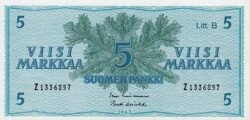 Finlandia FIN-P-106Aa(44), 5 Markkaa, 1963, UNC