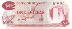 Guyana GUY-P-21g(2), 1 $, 1989, UNC