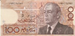 Marruecos MRC-P-65d, 100 Dirhans, 1987, XF