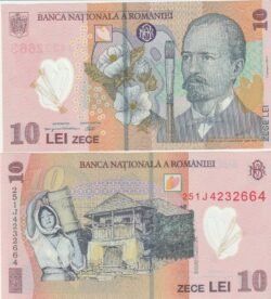 Rumanía ROM-P-119(25), 10 Lei, 1-Diciembre-2008(2025), UNC