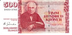 Islandia ICE-P-58(3), 500 Krónur, 22-5-2001, Look Scand, aUNC