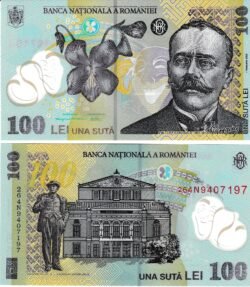 Rumanía ROM-P-121(26), 100 Lei, 1-Febrero-2026, Ion Luca Caragiale, Polímero, UNC