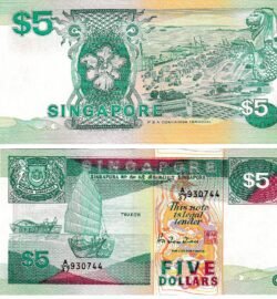 Singapur SGP-P-19, 5 $, 1989, UNC
