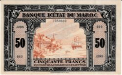 Marruecos MRC-P-26, 50 Fcos., Nº.- 7358669, Look Scand, XF