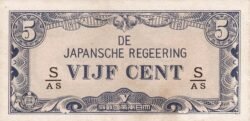 Indias Holandesas NTI-P-120c, 5 Cent, 1942, UNC