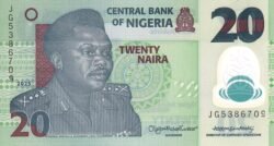 Nigeria NIG-P-34(25), 20 Naira, 2025, Polímero, UNC