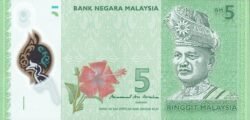Malasia MLS-P-52b, 10 Ringgit, ND-2011, Polímero, UNC